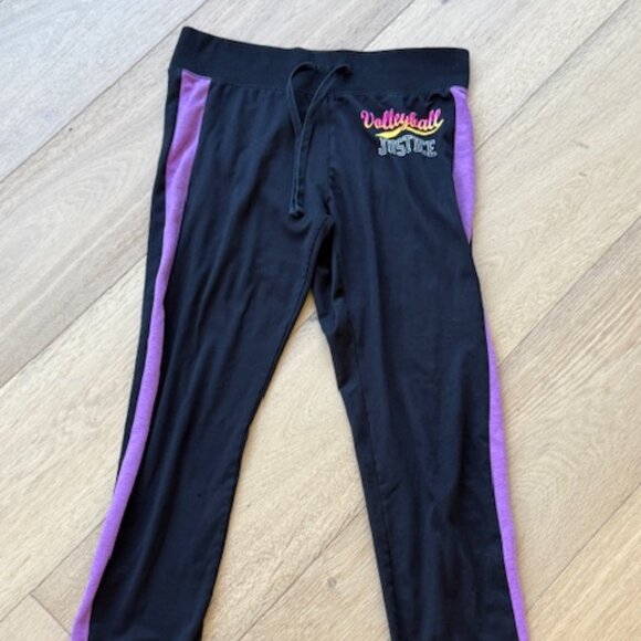 Black Sweatpants with Purple stripes - Picture 1 of 1